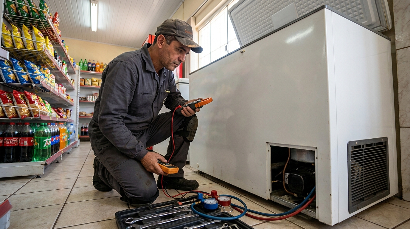 Conserto de placa eletrônica de freezer em Vitória‑ES
